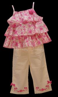 Young Hearts 2pc RHUMBA Rumba Outfit Girl Sz 5